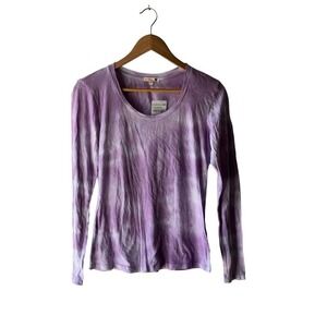 Sundry Size 1 (Women's Size S) Purple Tie-Dyed Long Sleeve T-Shirt - New